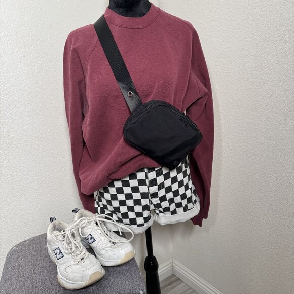 Vintage Jerzees Burgundy Crew Neck Sweatshirt XL (Fits like Adult M/L) Cotton/Po - Picture 7 of 7